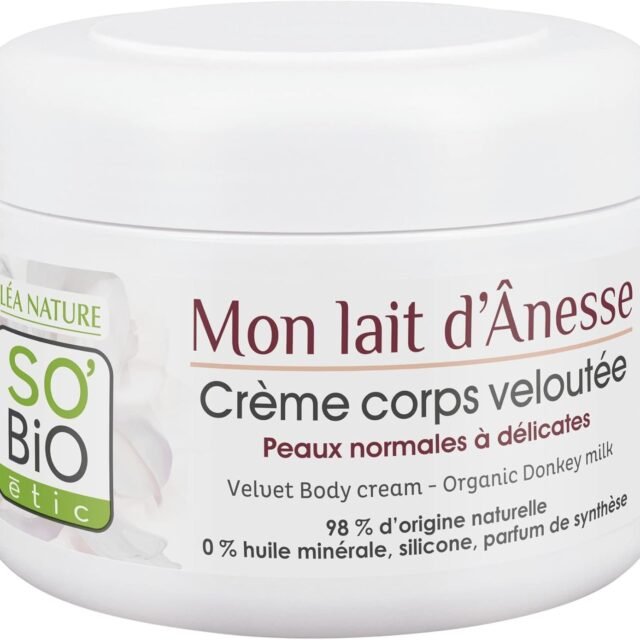 So&rsquo;Bio étic - Crème veloutée nourrissante corps - Peau normale et Peau sèche - Certifié Cosmebio - 200 ml