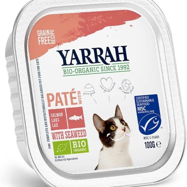 Yarrah Bio Lot de 16 boîtes de pâtée pour Chat (16 x 100 g)