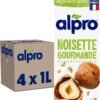 Alpro - Boisson Végétale - Noisette - 1L - Lot de 4x1L