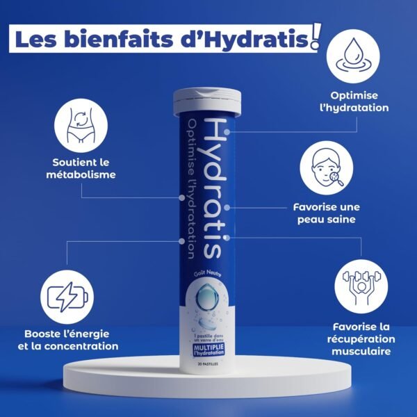 HYDRATIS - Pastilles Effervescentes Fruits des Bois - Hydratation Optimale - 20 unités – Image 4