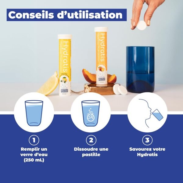 HYDRATIS - Pastilles Effervescentes Fruits des Bois - Hydratation Optimale - 20 unités – Image 6