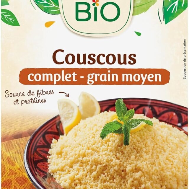 Jardin BiO étic - Couscous Complet Bio - Grain Moyen - 500g