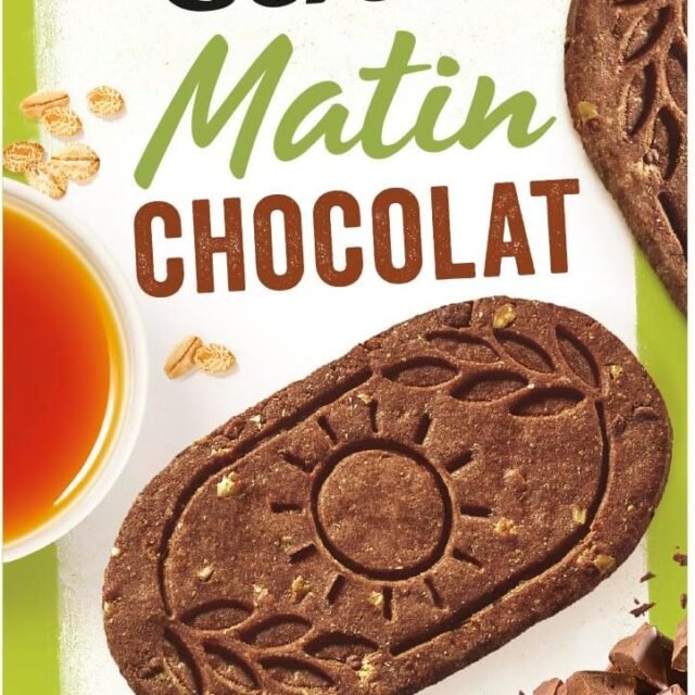 Gerblé Biscuits Matin Chocolat - Céréales Complètes - Réduits en Sucres - 200g