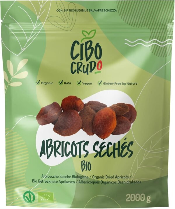 Abricots Secs Bio - Sans Additifs ni Sucres - Non Sulfurés - Riche en Potassium - 2kg