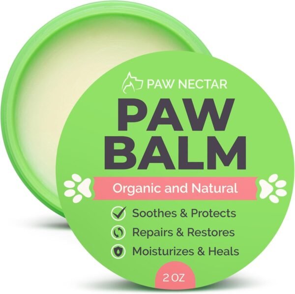 Paw Nectar Baume pour Coussinet de Chien Guérit, répare et restaure Les Pattes sèches 2 Oz