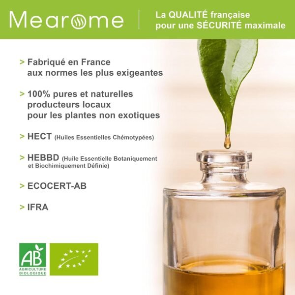 Coffret 8 x 10 ml Huiles Essentielles BIO distillées en FRANCE | Mearome – Image 8