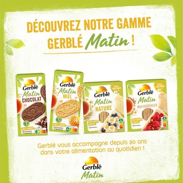 Gerblé Biscuits Matin Chocolat - Céréales Complètes - Réduits en Sucres - 200g – Image 5