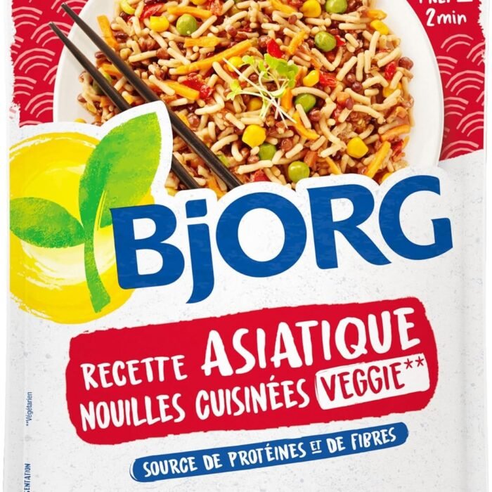 BJORG - Nouilles Asiatiques Veggie Bio - Plat Végétarien - Source de Protéines - 250g, vue 2