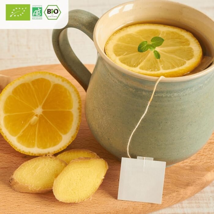 FRISAFRAN | Infusion Gingembre et Citron Bio 100g | Anti-inflammatoire et Antioxydant, vue 5