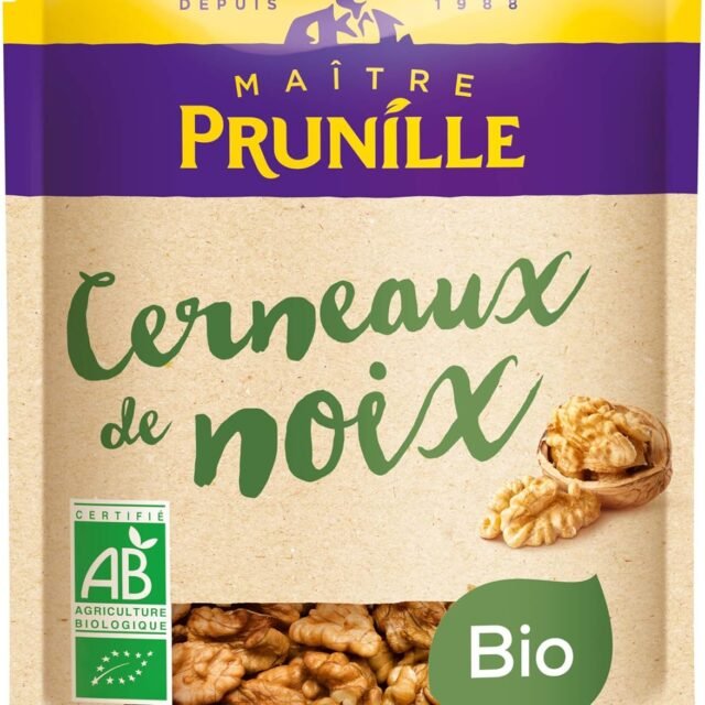 MAÎTRE PRUNILLE - Cerneaux De Noix Bio - Snack ou Pâtisserie - 125g