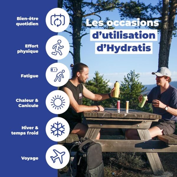 HYDRATIS - Pastilles Effervescentes Fruits des Bois - Hydratation Optimale - 20 unités – Image 2