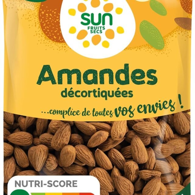 SUN - Amandes Décortiquées Naturelles - 500g