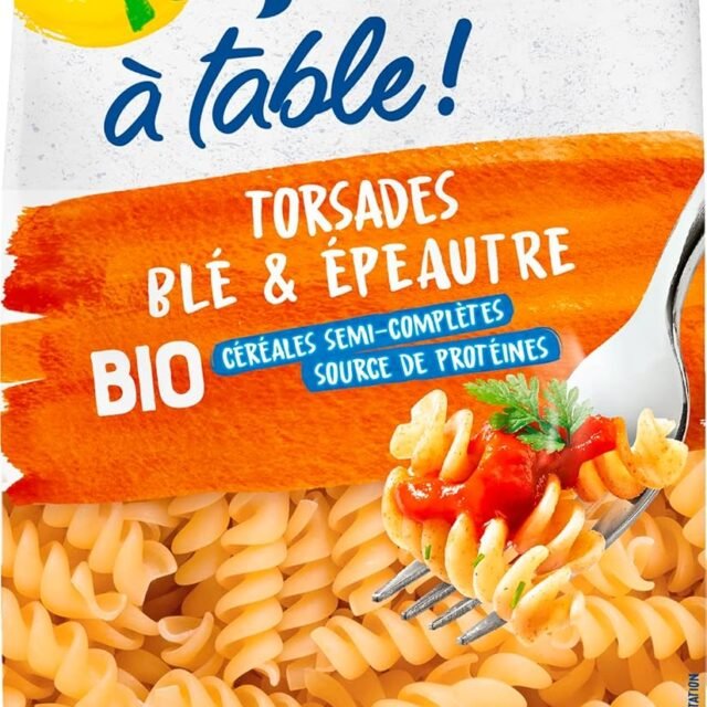 BJORG - Torsades Blé & Épeautre Bio - Source de Protéines - 500g