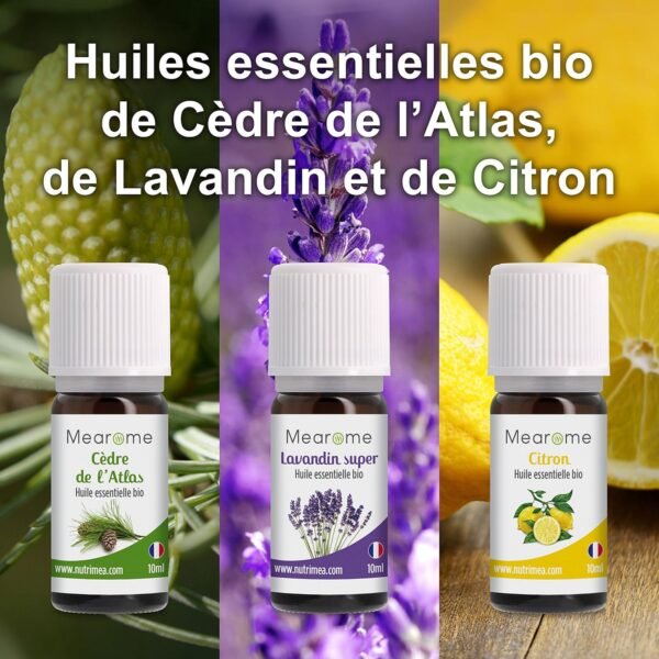 Coffret 8 x 10 ml Huiles Essentielles BIO distillées en FRANCE | Mearome – Image 5