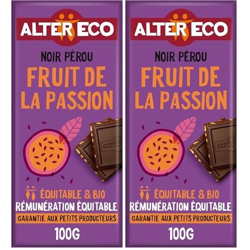 Alter Eco - Chocolat noir fruit de la passion bio