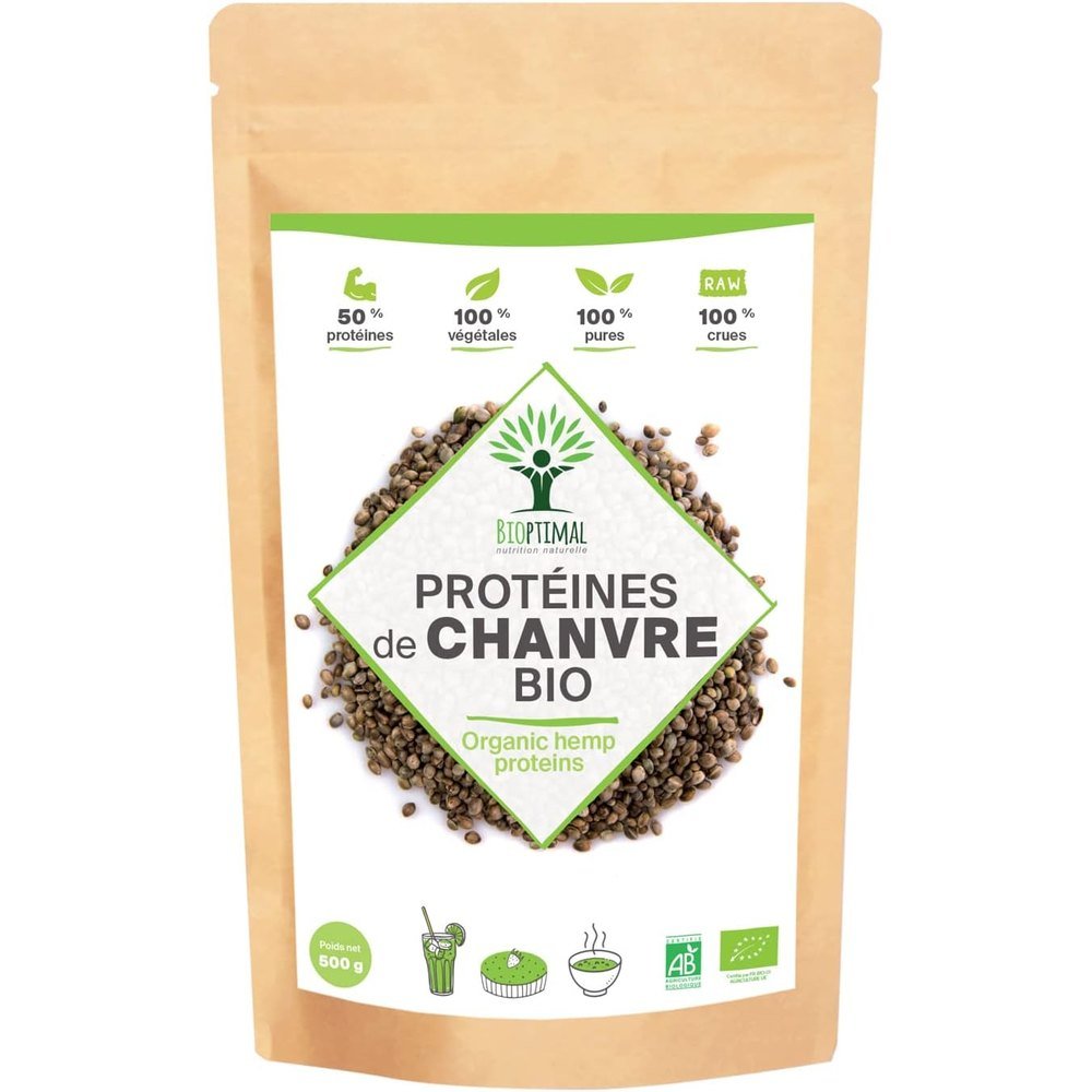 Bioptimal - Protéine de chanvre bio