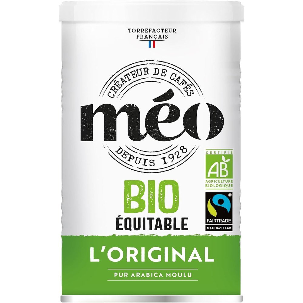 Cafés Méo - Café moulu bio et équitable 1,5 kg