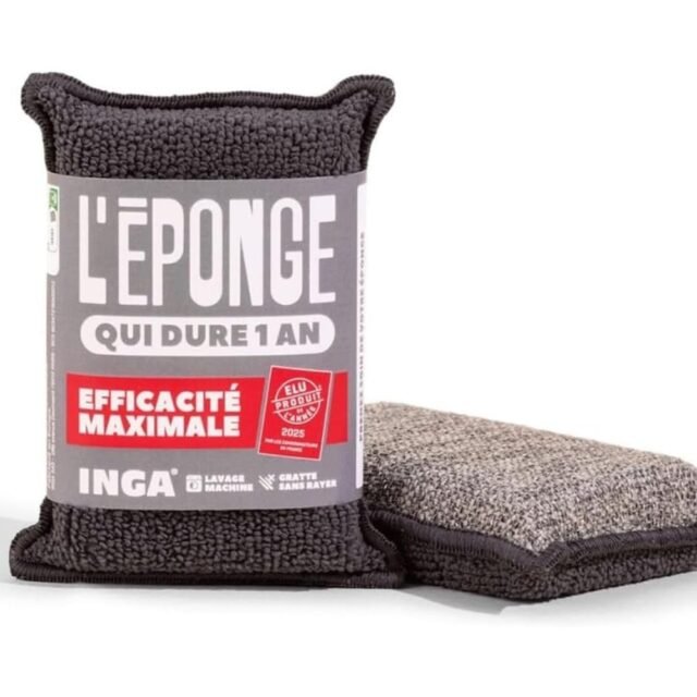 INGA - Lot de 2 éponges durables