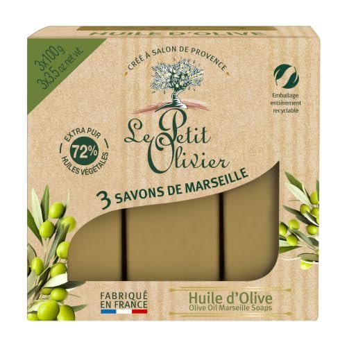 Le Petit Olivier - Lot de 3 savons de Marseille