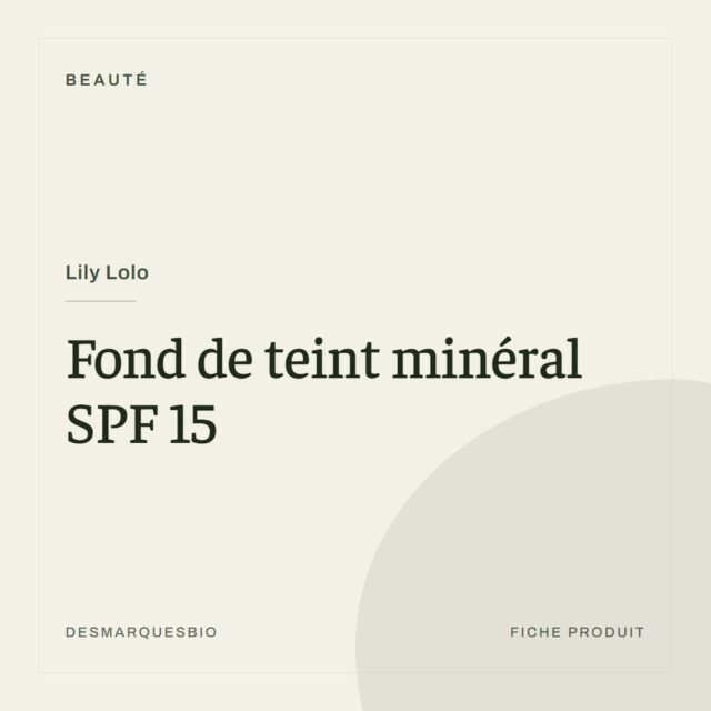Lily Lolo - Fond de teint minéral SPF 15