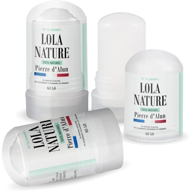 Lola Nature - Pierre d&rsquo;alun, lot de 3 sticks