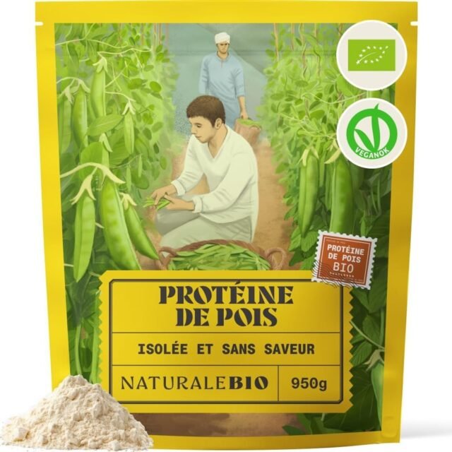 NaturaleBio - Isolat de protéine de pois bio 950 g