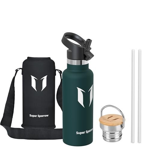 Sparrow - Gourde isotherme inox avec paille