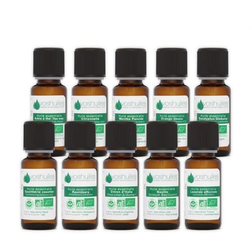 Voshuiles - Kit 10 huiles essentielles bio