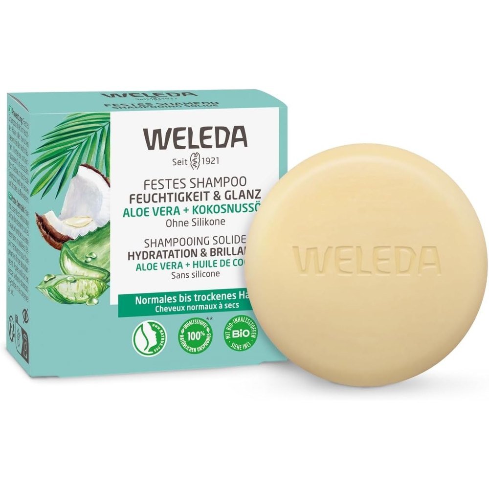 Weleda - Shampooing solide hydratation et brillance