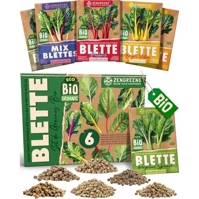 ZenGreens - Kit graines de blette bio, 6 variétés